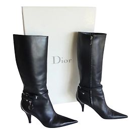 Christian Dior Stiefel Schwarz