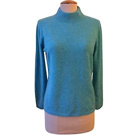 Autre Marque Pull Mark Adam NY turquoise col rond montant Autre