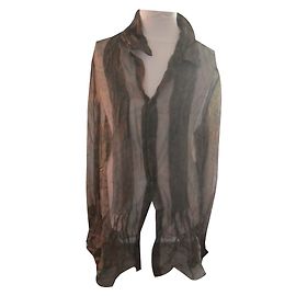 Ralph Lauren Silk Tunic Brown Size 12 Brown