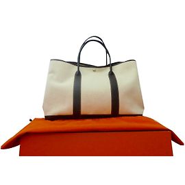 Hermès Gartenparty GM Braun Beige