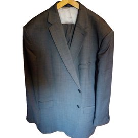 Autre Marque Reda Grey Wool Suit Grey