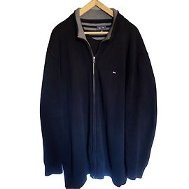Autre Marque Eden Park Cardigan mit Reißverschluss schwarz Baumwolle 5XL Schwarz