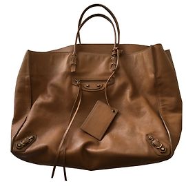 Balenciaga sac papier A4 Caramel