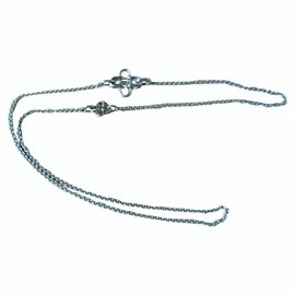 Hermès Lange Halsketten Silber