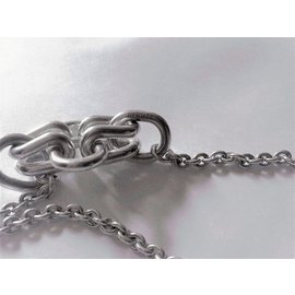 Hermès-Lange Halsketten-Silber