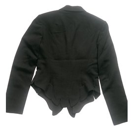Yohji Yamamoto-Blazers Jackets-Black