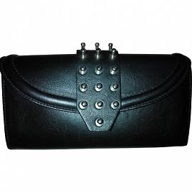 Alexander McQueen Black Leather Wallet Black