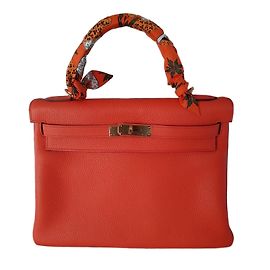 Hermès Kelly 32 Amapola Naranja Otro