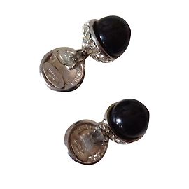 Boucles D'oreilles Clips Vintage GEORGES RECH Paris - Doré Et Résine, Occasion En Excellent état