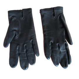 Hermès-Gloves Hermès Soya-Black
