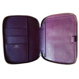 Hermès-Agenda cubierta-Púrpura