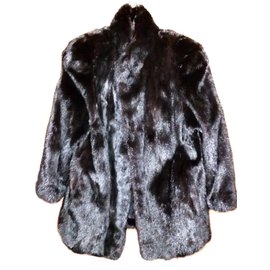 Autre Marque Black Mink Jacket Size 36/38FR Black