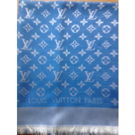 Louis Vuitton-Klassischer Monogrammschal-Blau