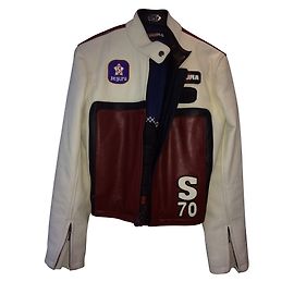 Autre Marque Segura Biker jackets Black Dark red Eggshell