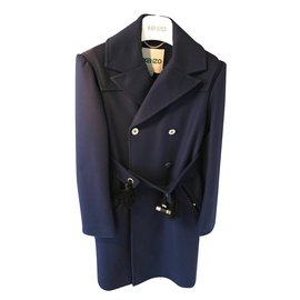 Kenzo-Coats, Outerwear-Navy blue