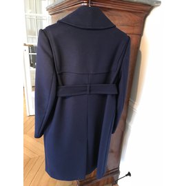 Kenzo-Coats, Outerwear-Navy blue