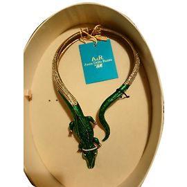 Anna Dello Russo pour H & M Collier anna dello russo Doré Vert
