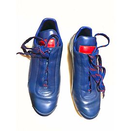 Louis Vuitton Sneaker Blau Leder Blau