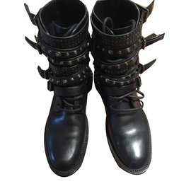 Saint Laurent-Ankle Boots-Black