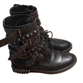 Saint Laurent-Ankle Boots-Black