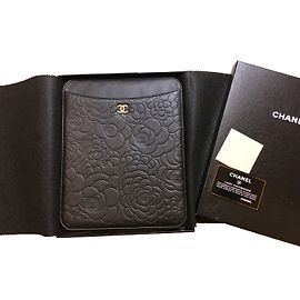 Chanel iPad cover Black