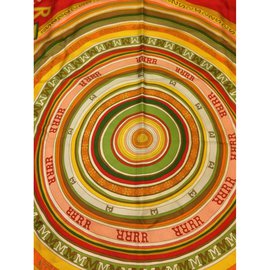 Hermès-Tohu Bohu bufanda de seda-Multicolor