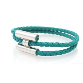 Hermès-Bracelet tournis tressé-Blue