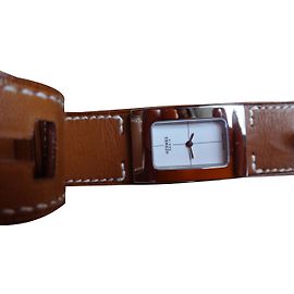 Hermès Montre Cherche-midi Marron clair