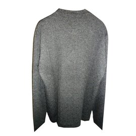 Armani-Armani collezioni men's high neck grey sweater-Grey
