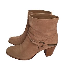 Christian Dior Ankle Boots Beige Suede CD Hardware Beige