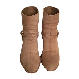 Christian Dior-Ankle Boots-Beige