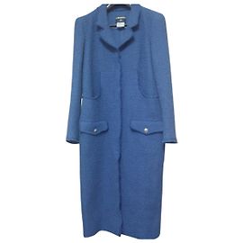 Chanel Coats, Outerwear Blue