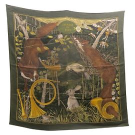 Hermès «Chasse au Bois» Cachi