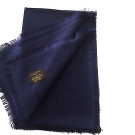 Louis Vuitton Klassischer Monogrammschal Blau