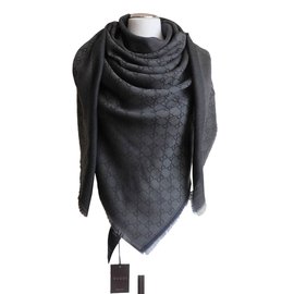 Gucci-Foulards-Gris anthracite