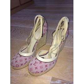 Louis Vuitton-Alpargatas-Rosa,Beige