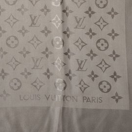 Louis Vuitton Sciarpa classica Monogram Beige