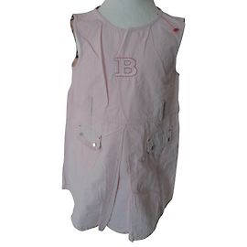 Robe Burberry Rose en Coton 12 Mois Rose