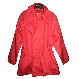Kenzo Mädchenjacke Rot mit Gürtel 8 Jahre Rot