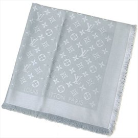 Louis Vuitton Klassischer Monogrammschal Grau