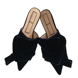 No 21 Mules Navy blue