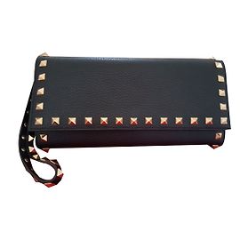 Valentino Garavani Portafoglio da viaggio Rockstud Nero