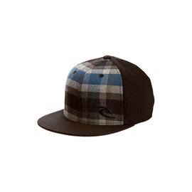 Autre Marque-Rip Curl Casquette garçon Bleue Jacquard Carreaux Noir Rip Curl Checkin Mid Peak Cap-Noir,Bleu