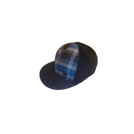 Autre Marque-Rip Curl Casquette garçon Bleue Jacquard Carreaux Noir Rip Curl Checkin Mid Peak Cap-Noir,Bleu
