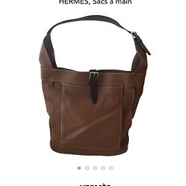 Hermès Leather Handbag Caramel Caramel