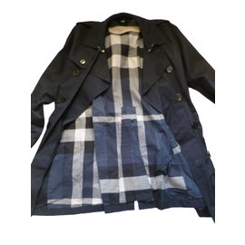Burberry Brit-Trench coats-Navy blue