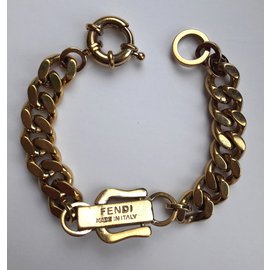 Fendi-Bracelets-Golden