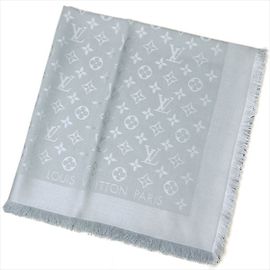 Louis Vuitton Klassischer Monogrammschal Grau