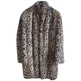 Meteo de yves Salomon Estampado de leopardo