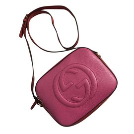Gucci-gucci soho new bag double color-Pink
